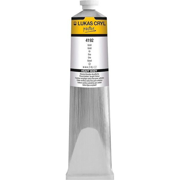 LUKAS CRYL PASTOS Acrylic Paint 200ml - Gold
