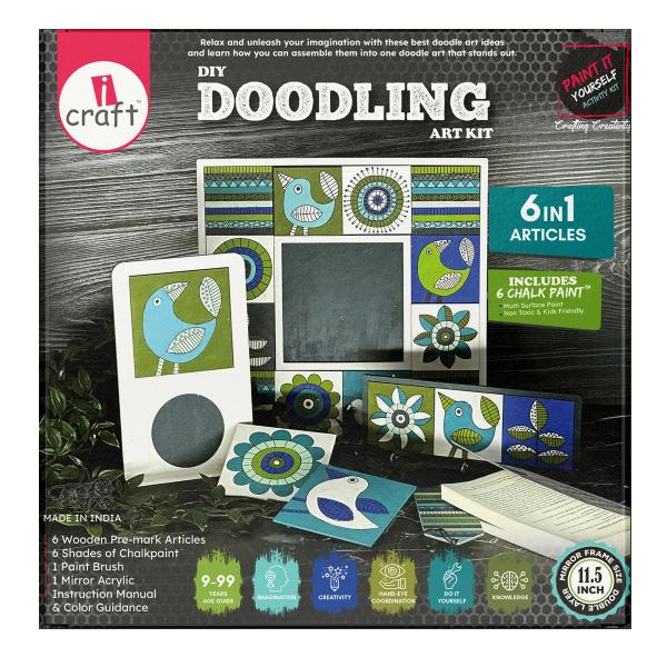 iCraft DIY Doodling Art Kit - Creative Home Decor Kit