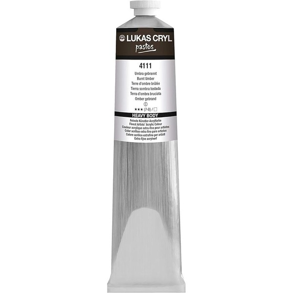LUKAS CRYL PASTOS Acrylic Paint 200ml - Burnt Umber