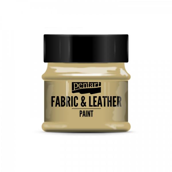 PENTART Fabric & Leather Paint Light Brown 50ml