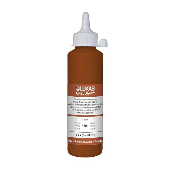 LUKAS CRYL LIQUID Acrylic Paint 250ml - Copper
