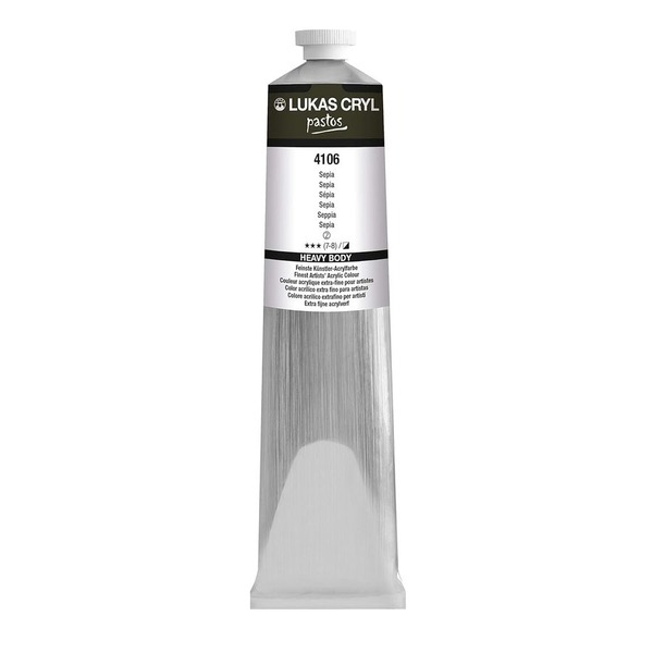 LUKAS CRYL PASTOS Acrylic Paint 200ml - Sepia