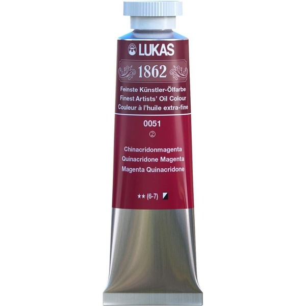LUKAS 1862 OIL 37ML QUINACRIDONE MAGENTA