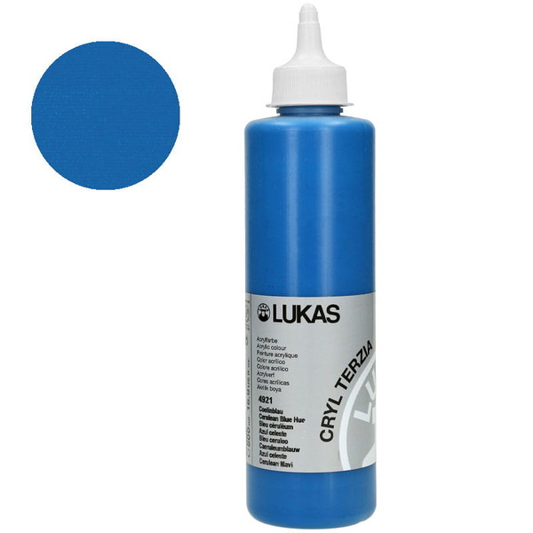 LUKAS CRYL TERZIA Acrylic Paint 500ml - Cerulean Blue Hue