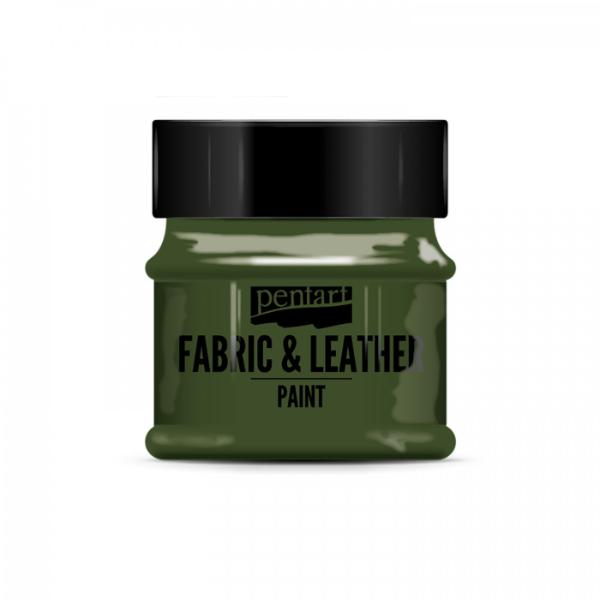 PENTART Fabric & Leather Paint Pine Green 50ml