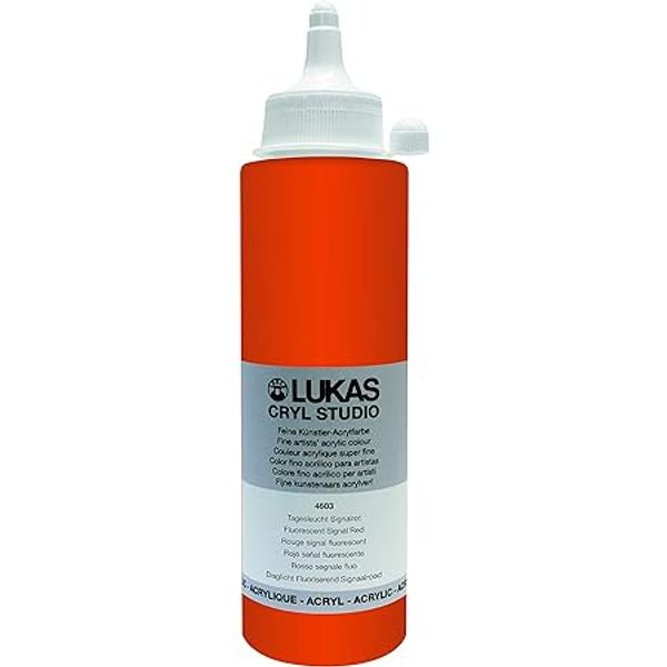 LUKAS CRYL STUDIO 250ml Fluorescent Signal Red