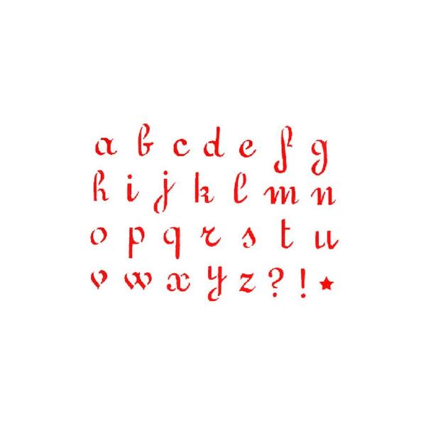 KSD26 Stencil D 20X15cm - Lowercase alphabet