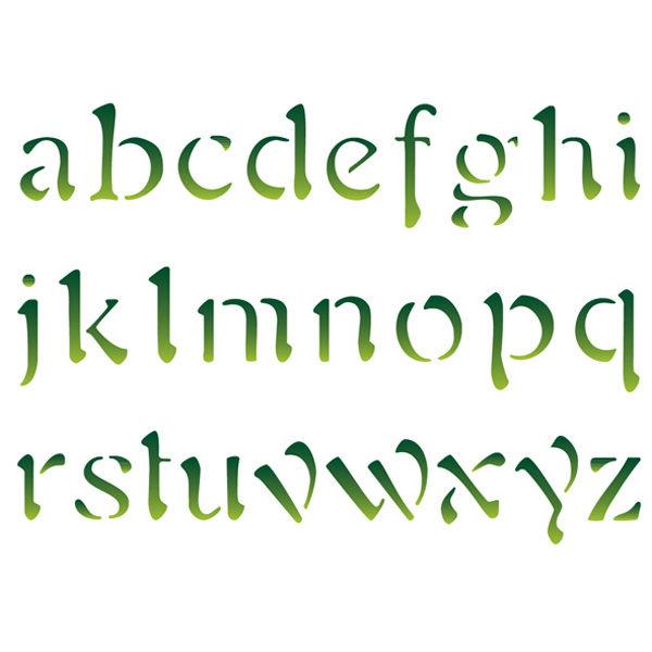 KSD68 Stencil D 20x15cm - Lowercase Alphabet