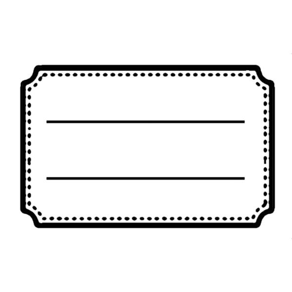 WTK143 Clear Stamp 7x11cm - Tag