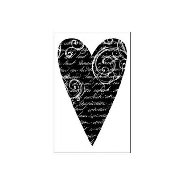 WTKCC07 HD Natural Rubber Stamp 7x11cm - Heart