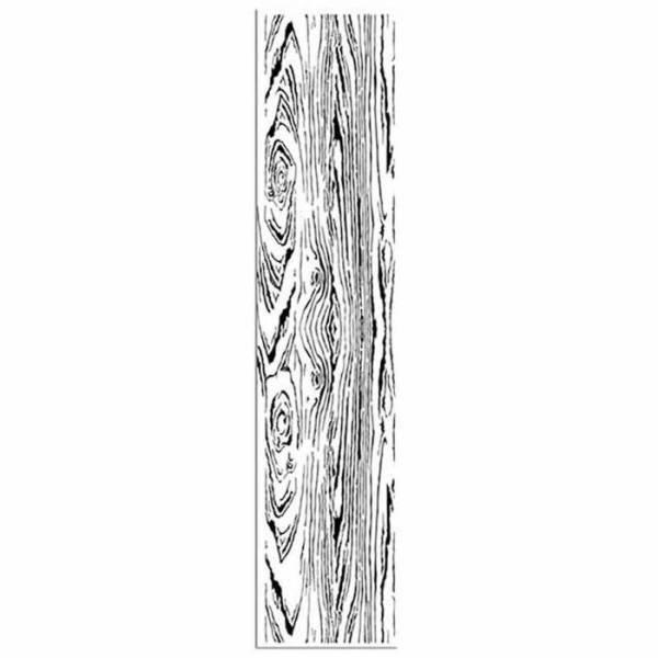 WTKCC52 HD Natural Rubber Stamp 4x18cm - Wooden Effect
