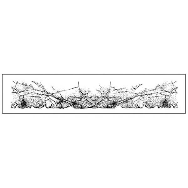 WTKCC78 HD Natural Rubber Stamp 4x18cm - Vellum Paper Effect