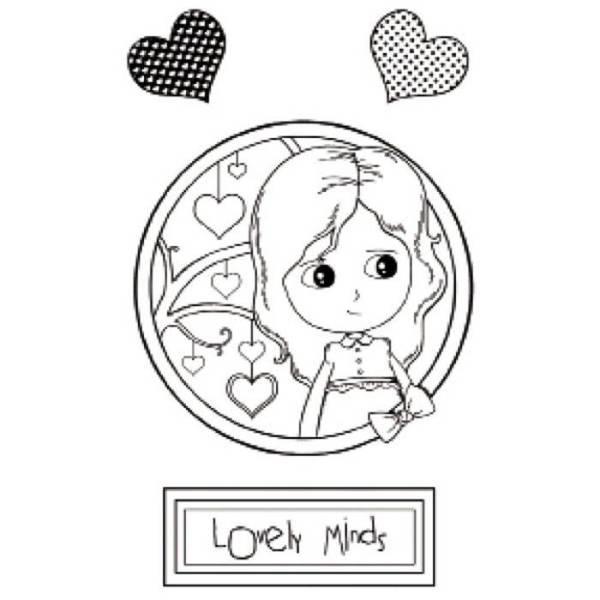 WTKCC61 HD Natural Rubber Stamp 7x11cm - Lovely Minds