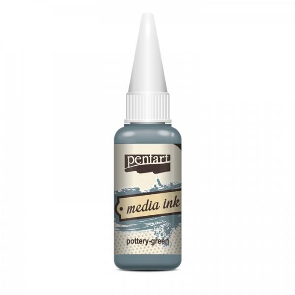 Pentart Media Ink 20 ml - Pottery Green