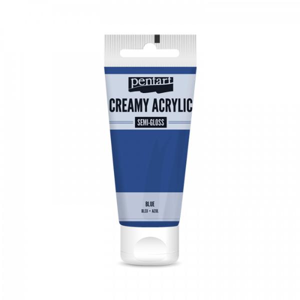 Pentart Creamy Acrylic Paint Semi-Gloss Blue - 60ml