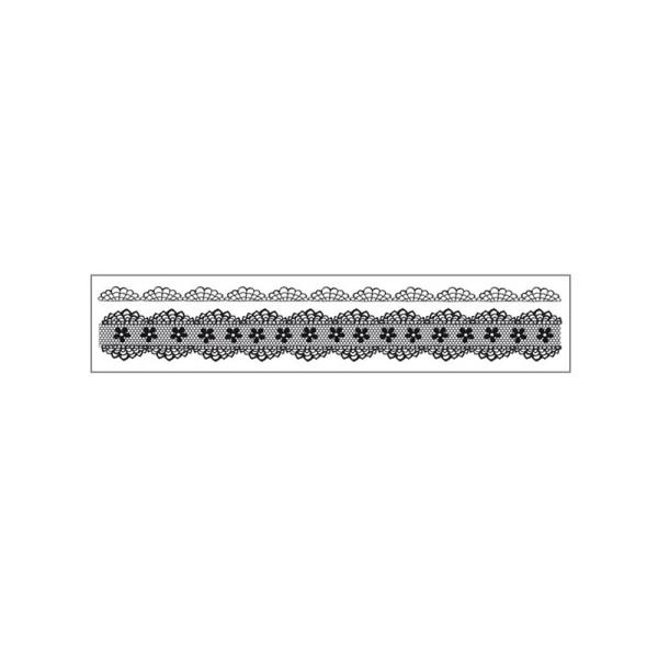 WTKCC122 HD Natural Rubber Stamp 4x18cm - Laces