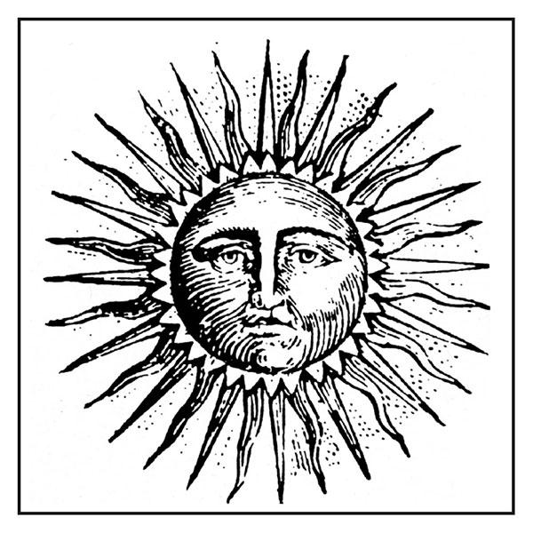 WTKCC124 HD Natural Rubber Stamp 10x10cm - Alchemy Sun