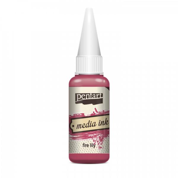 Pentart Media Ink 20 ml - Fire Lily
