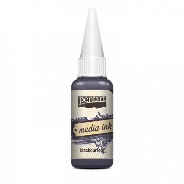 Pentart Media Ink 20 ml - Blackcurrant
