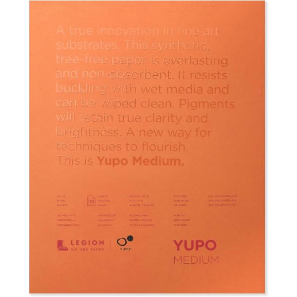 Legion YUPO Medium Paper 200gsm- 11"x14" - 10 Sheets