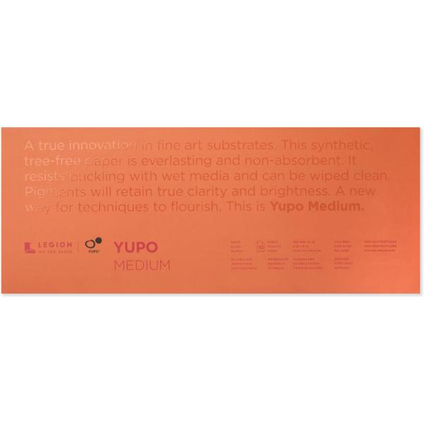 Legion YUPO Medium Paper 200gsm- 6"x15" Rectangle Pad - 10 Sheets