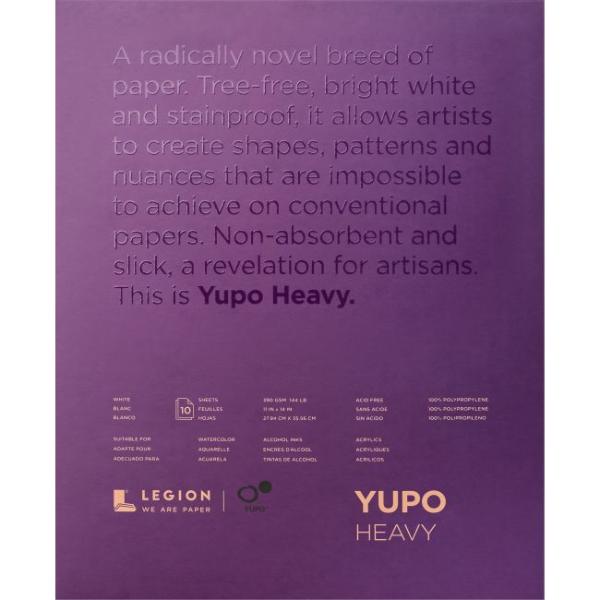 Legion YUPO Heavy Paper 390gsm- 11"x14" - 10 Sheets