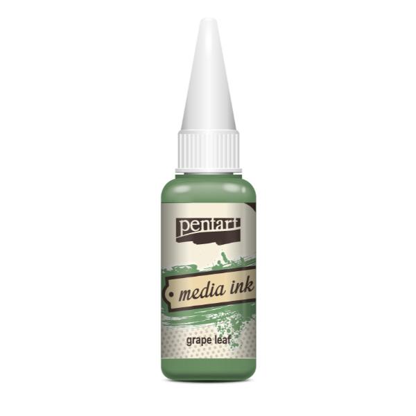 Pentart Media Ink 20 ml - Grape Leaf