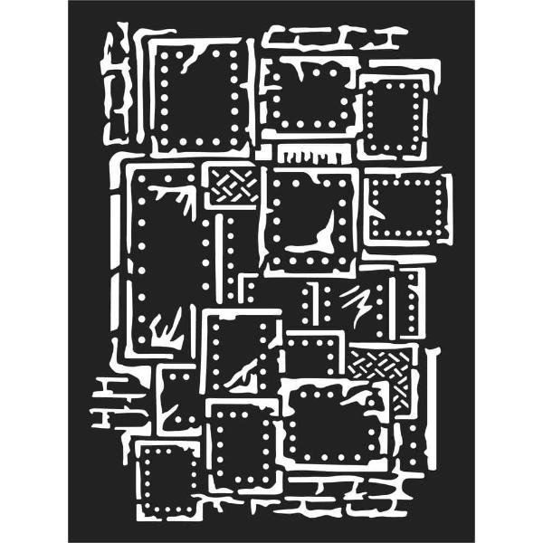 KSAT03 Mixed Media A5 Thick Stencil - Steampunk