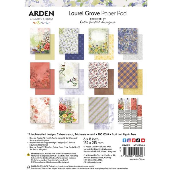 Laurel Grove 6in x 8in Paper Pad