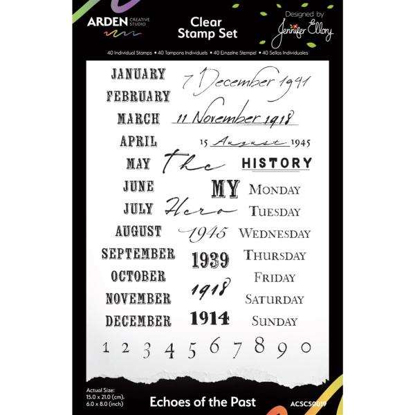Echoes of the Past 6in x 8in Clear Stamp Set