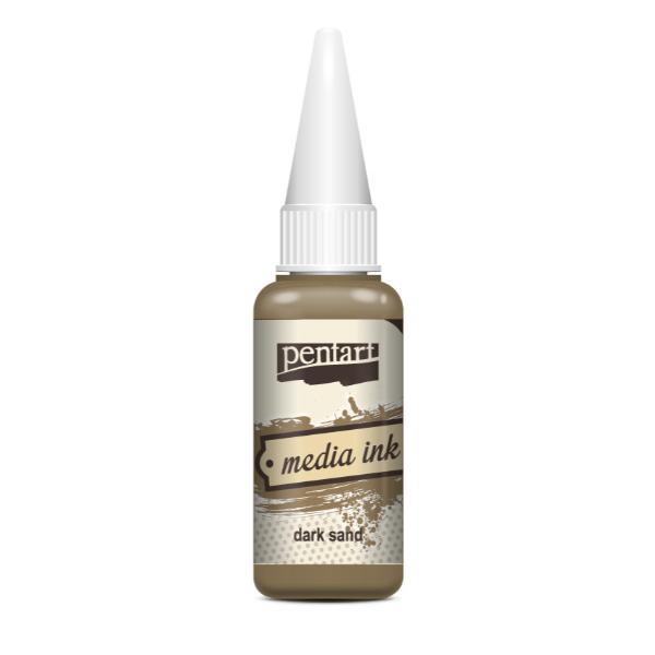 Pentart Media Ink 20 ml - Dark Sand