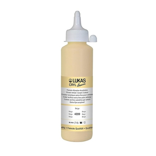 LUKAS CRYL LIQUID Acrylic Paint 250ml - Beige