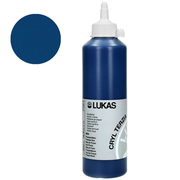 LUKAS CRYL TERZIA Acrylic Paint 500ml - Prussian Blue