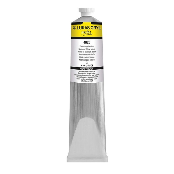 LUKAS CRYL PASTOS Acrylic Paint 200ml - Cadmium Yellow Lemon