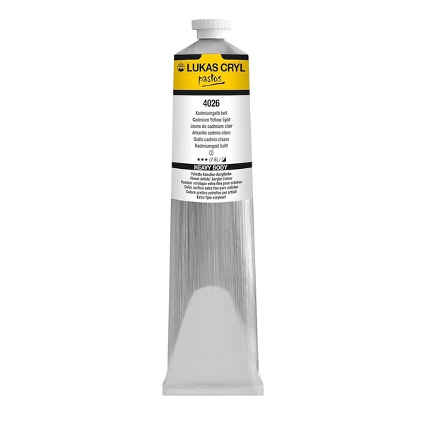 LUKAS CRYL PASTOS Acrylic Paint 200ml - Cadmium Yellow Light 
