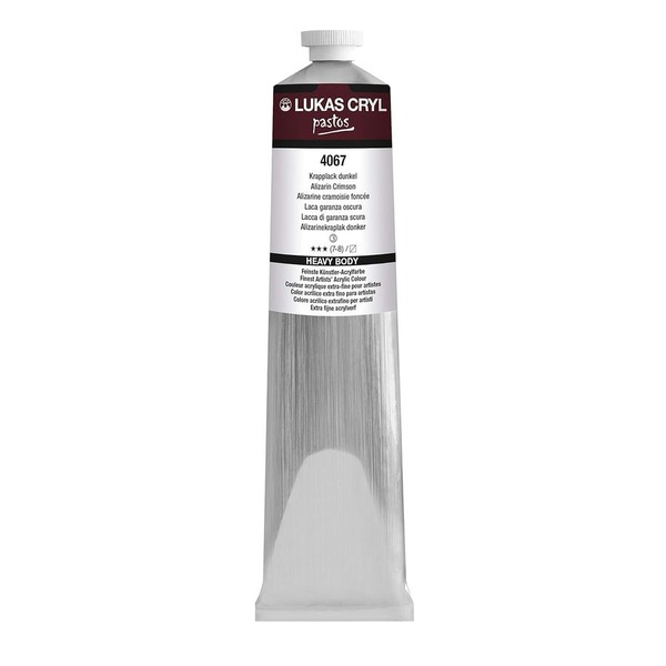 LUKAS CRYL PASTOS Acrylic Paint 200ml - Alizarin Crimson