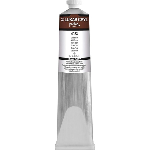 LUKAS CRYL PASTOS Acrylic Paint 200ml - Gold Ochre