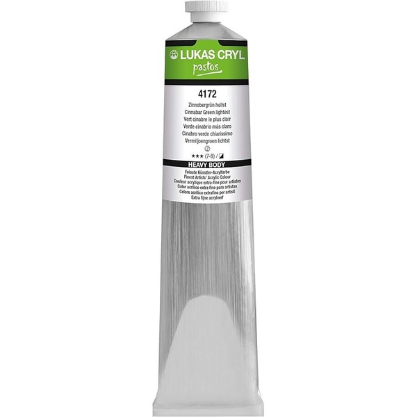 LUKAS CRYL PASTOS Acrylic Paint 200ml - Cinnabar Green Lightest